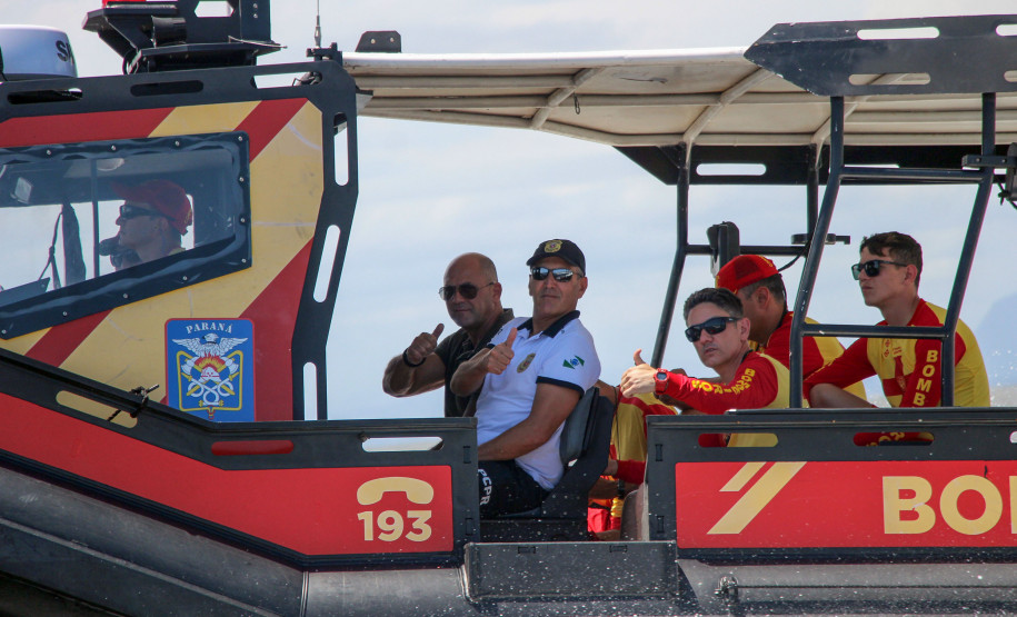 Secretaria da Segurança Pública acompanha ações do verão em Guaratuba e na Ilha do Mel