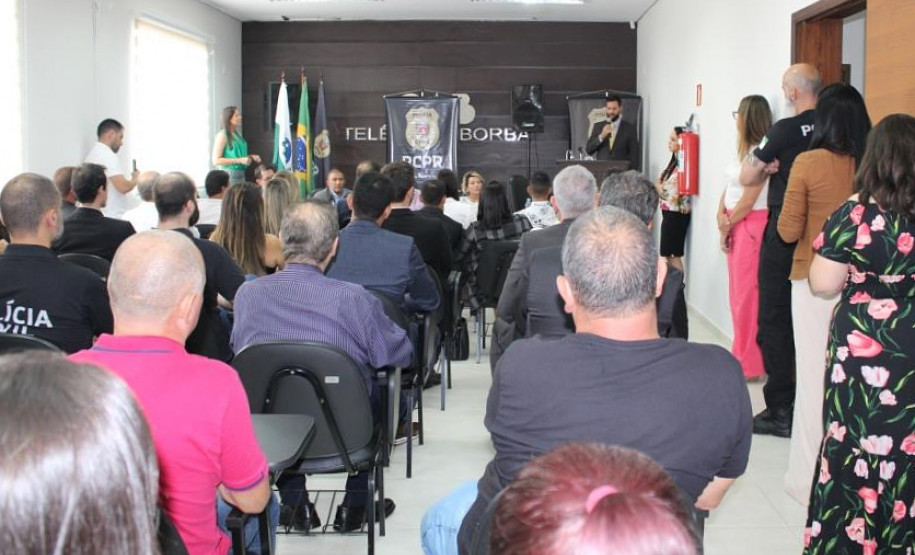 PCPR realiza evento de posse para novo delegado da 18ª Subdivisão Policial de Telêmaco Borba