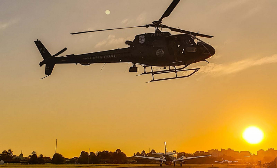 Com reforço operacional, missões aéreas da Polícia Civil aumentaram 39% em 2022