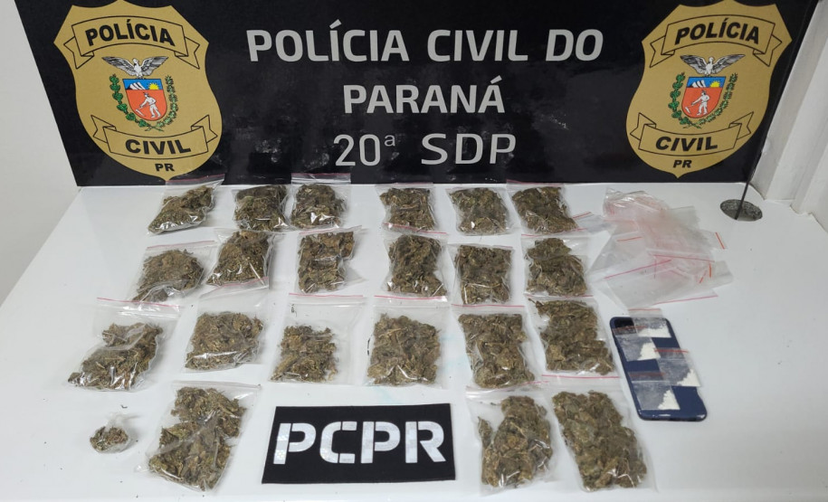 PCPR prende em flagrante homem por tráfico de drogas em Toledo