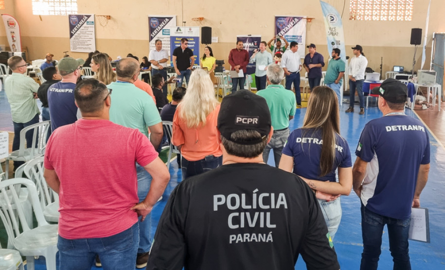 PCPR confecciona mais de 650 carteiras de identidade durante Paraná em Ação em Sertaneja