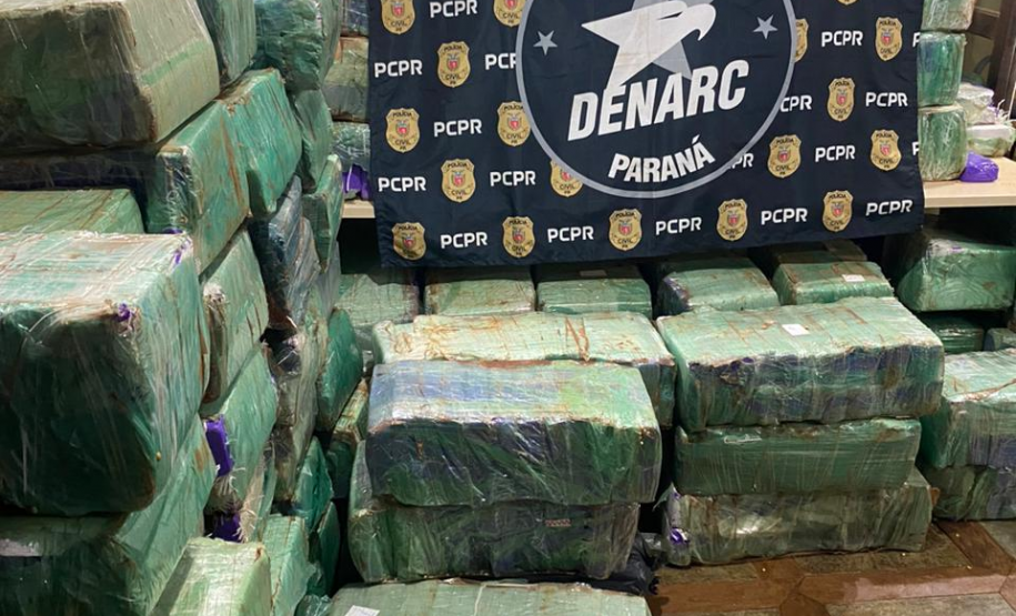 PCPR apreende 1,9 tonelada de maconha em Lindoeste
