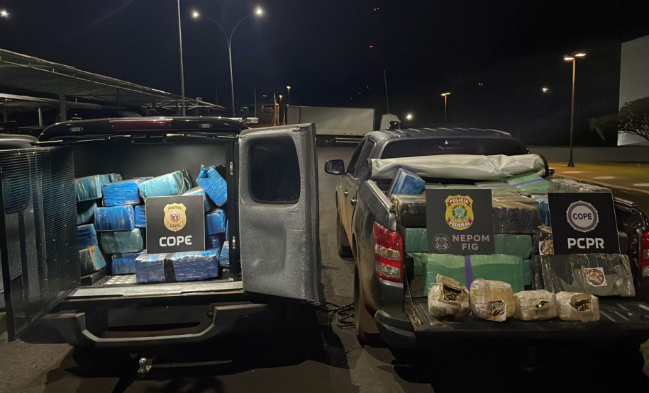 OPERAÇÃO HÓRUS: PCPR apreende 911 quilos de maconha e 1500 munições de fuzil em Santa Helena