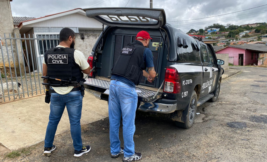 PCPR cumpre mandado de busca e apreensão contra suspeito de violência domestica em Palmeira