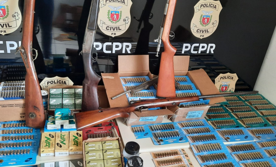 PCPR prende homem em flagrante e apreende armas de fogo em Arapoti