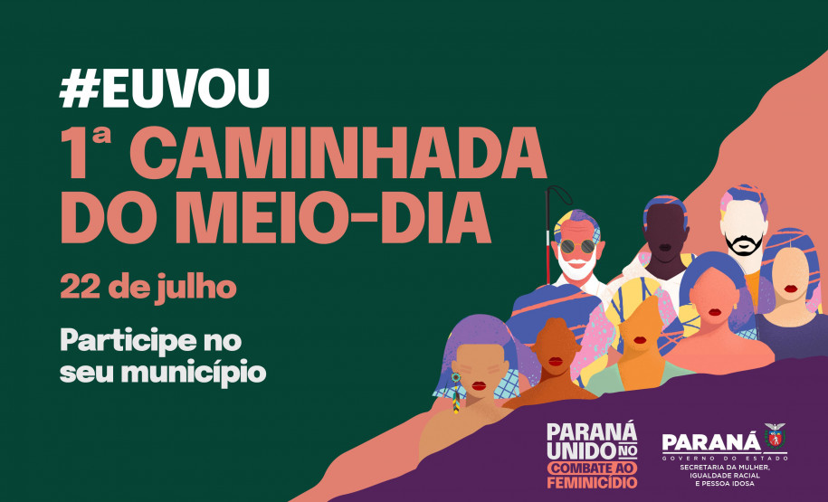 PCPR participa de caminhada contra o feminicídio