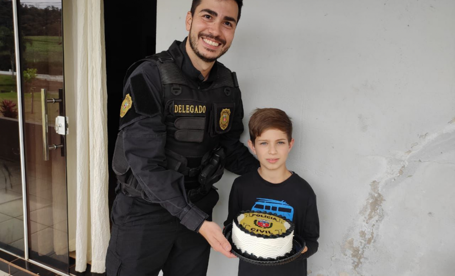 PCPR participa de aniversario de menino em Francisco Beltrão