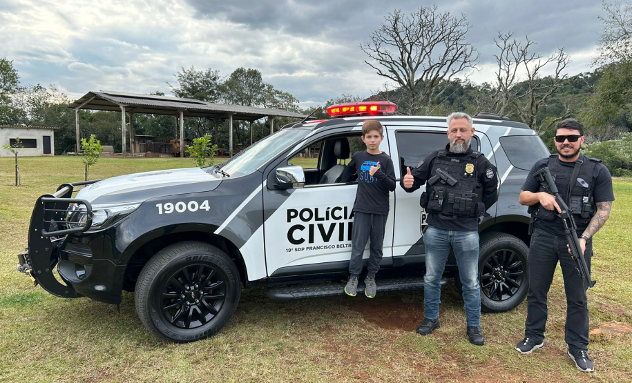 PCPR participa de aniversario de menino em Francisco Beltrão