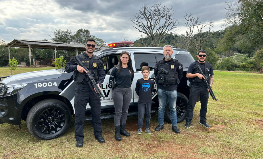 PCPR participa de aniversario de menino em Francisco Beltrão