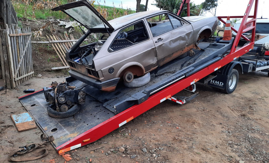 PCPR descobre desmanche de veículos em Arapoti