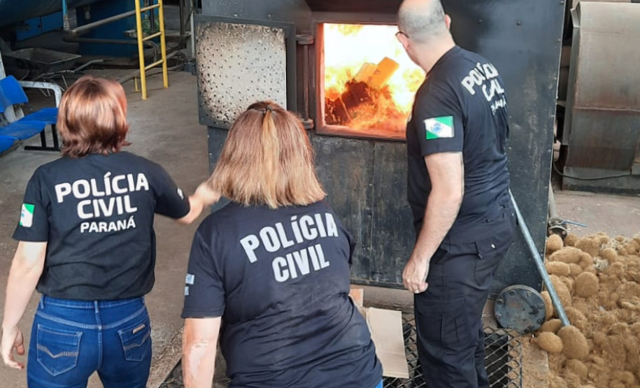 PCPR incinera mais de 1,5 toneladas de drogas em São Miguel do Iguaçu