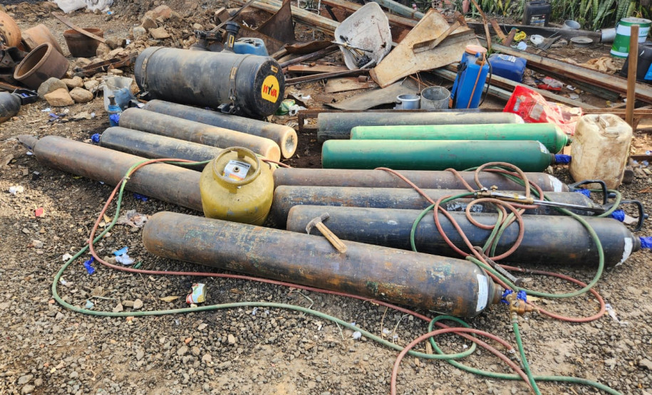 PCPR prende em flagrante suspeito de receptação de mais de 16 toneladas de ferro