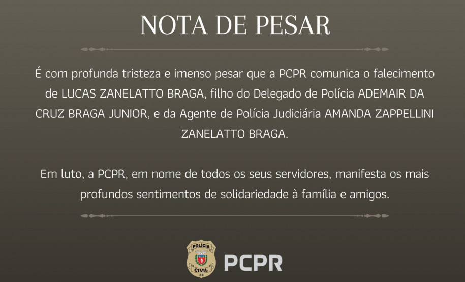NOTA DE PESAR