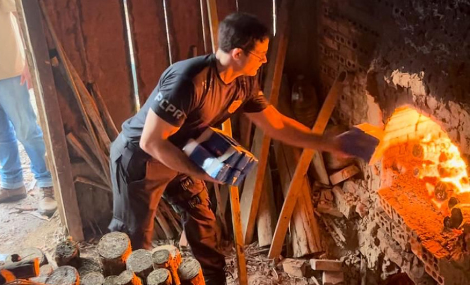 PCPR incinera 50 quilos de drogas em Mallet