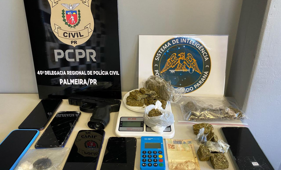 PCPR prende quatro pessoas em operação contra o tráfico de drogas em Palmeira