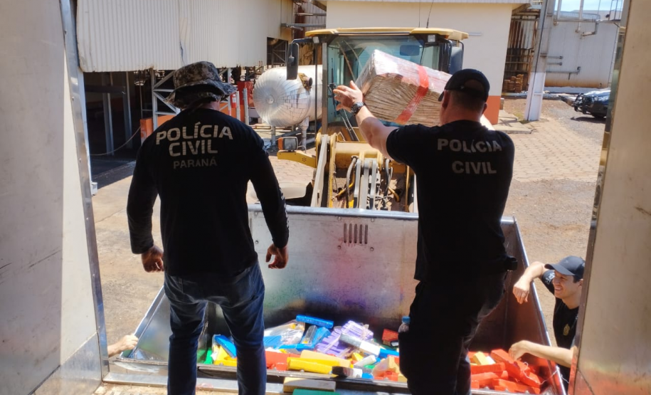 PCPR incinera 15 toneladas de drogas em Cascavel