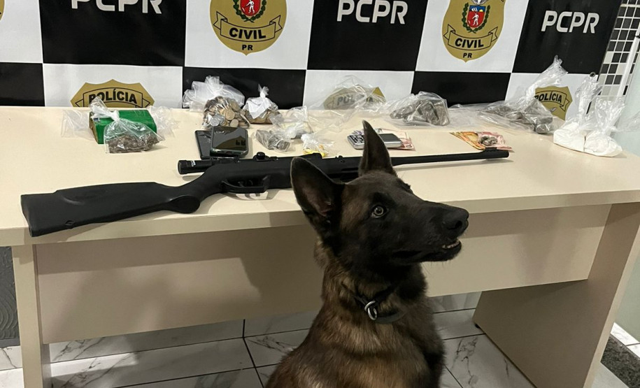 PCPR prende dois homens em flagrante por tráfico de drogas em Antonina