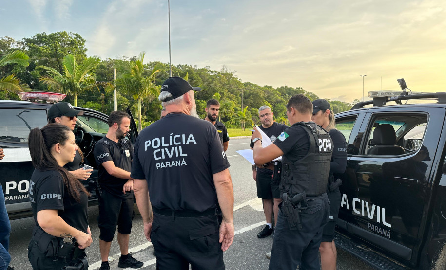 PCPR prende quatro pessoas em operação que apura homicídio ocorrido em Guaratuba