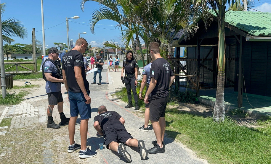 PCPR faz reconstituição de homicídio tentado em Pontal do Paraná