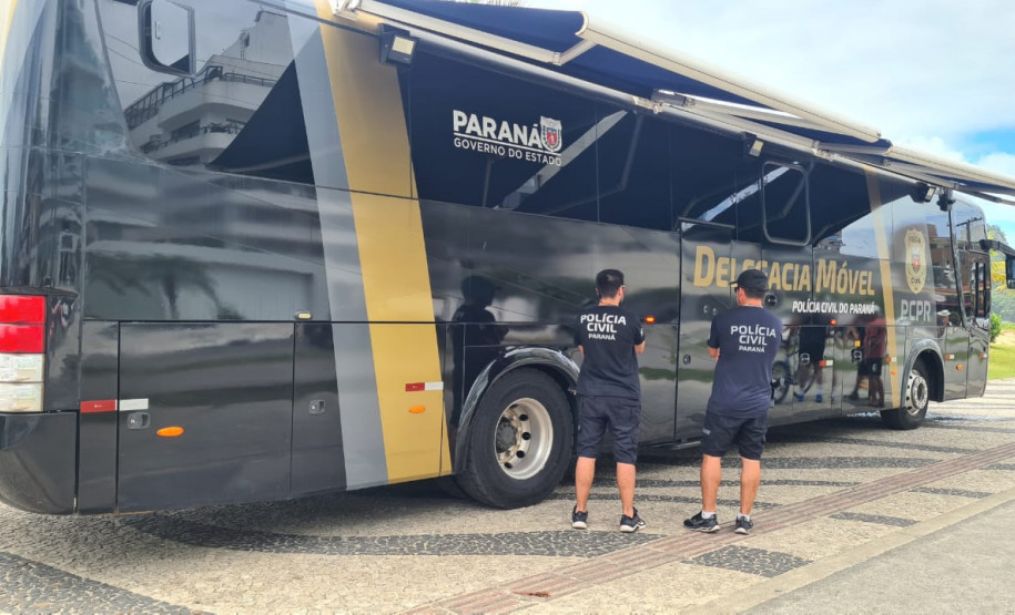 PCPR reforça atuação de polícia judiciária com Delegacia Móvel em shows no Verão Maior Paraná
