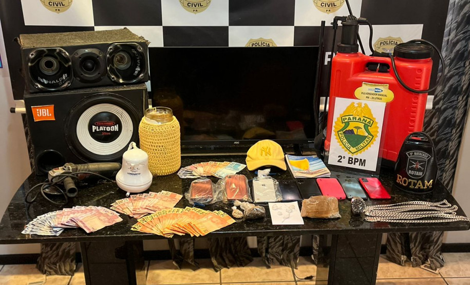 PCPR e PMPR deflagram ação contra tráfico de drogas e receptação em Ibaiti
