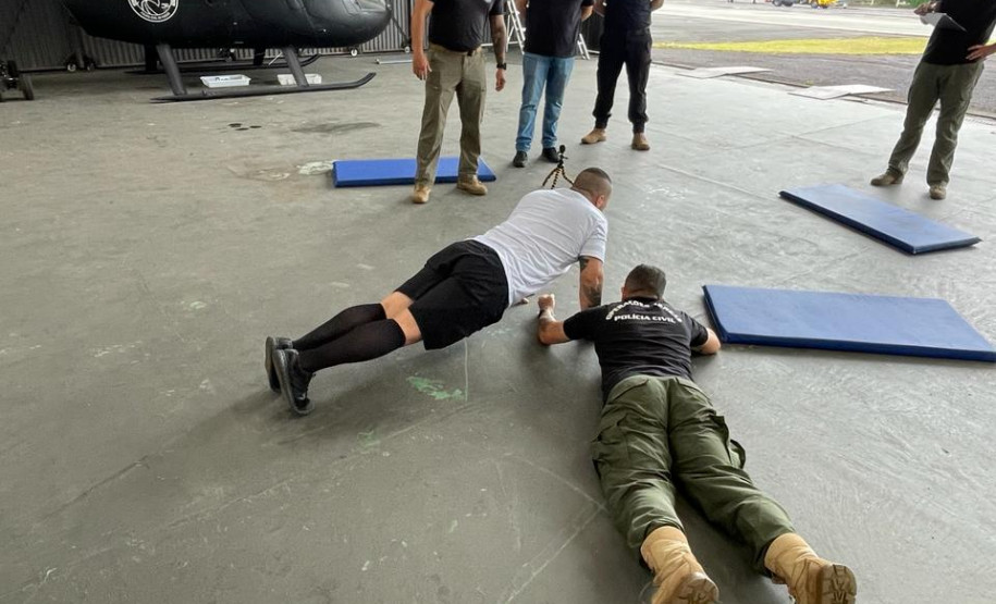 PCPR conclui teste de aptidão física do Curso de Operações Aéreas de Segurança Pública