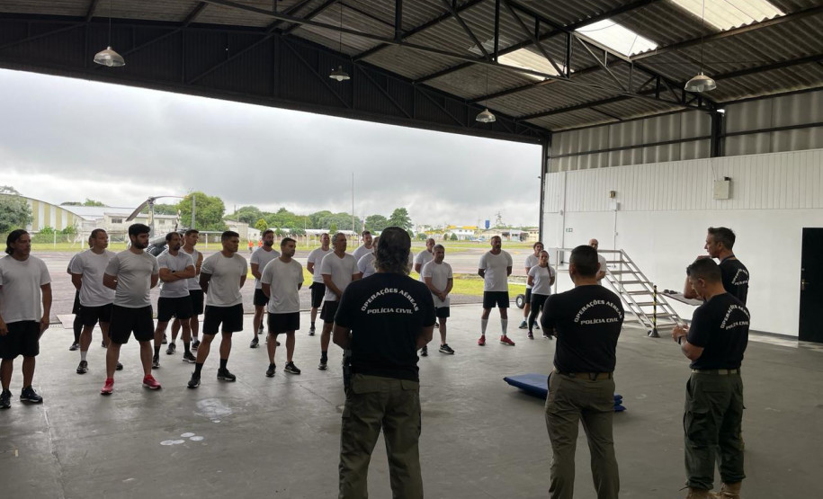 PCPR conclui teste de aptidão física do Curso de Operações Aéreas de Segurança Pública