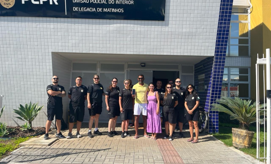 PCPR recupera celular perdido em Matinhos