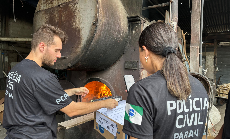 PCPR realiza segunda incineração de drogas apreendidas no Litoral durante o Verão Maior Paraná