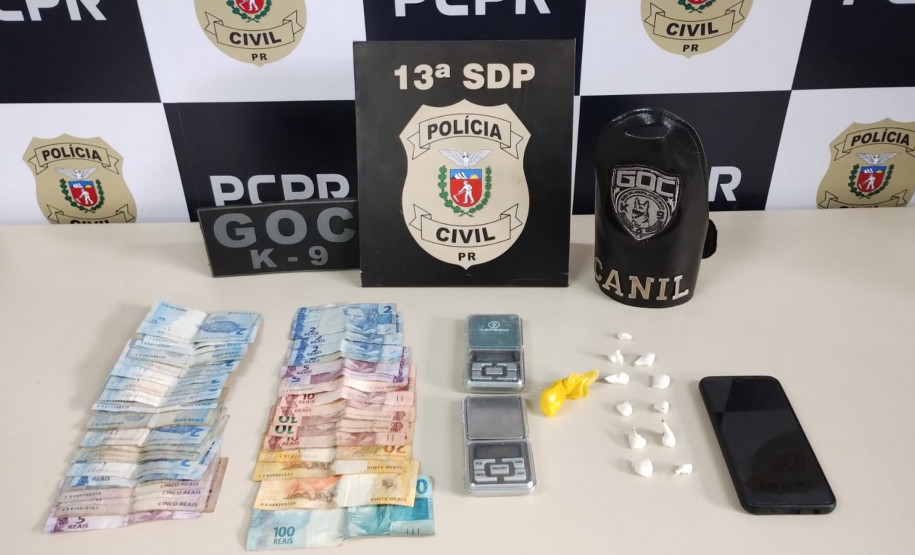 PCPR e GM prendem homem em flagrante por tráfico de drogas em Ponta Grossa