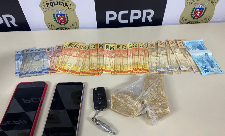 PCPR prende em flagrante duas pessoas por tráfico de drogas em Castro
