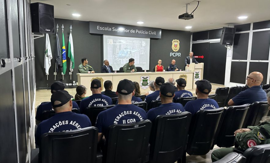 PCPR inicia Curso de Operações Aéreas de Segurança Pública