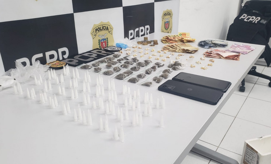 PCPR prende dois homens em flagrante por tráfico de drogas em Almirante Tamandaré