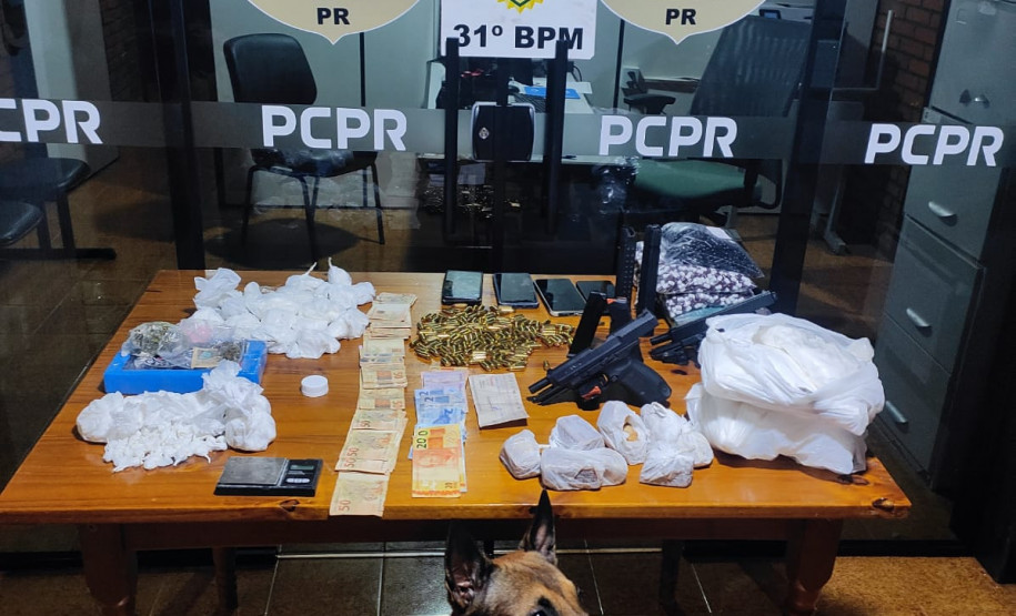 PCPR e PMPR prendem casal por tráfico de drogas em Palotina