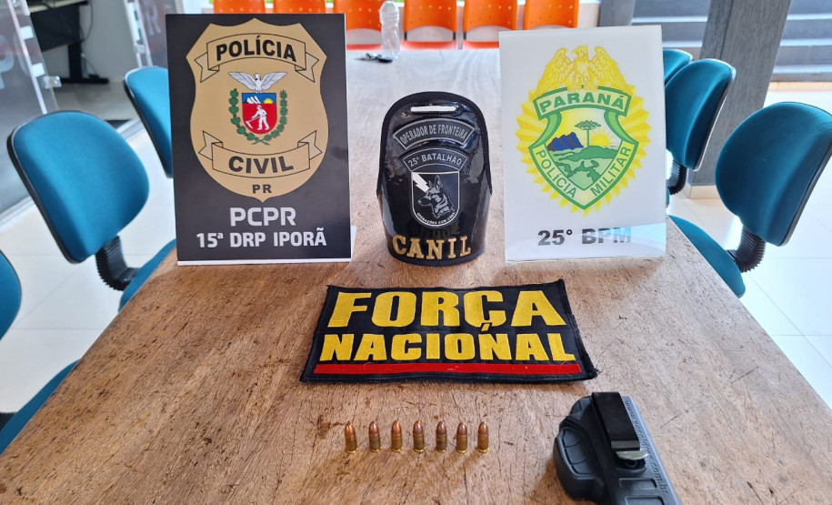 PCPR, PMPR e Força Nacional prendem mulher em flagrante por posse ilegal de arma e munição