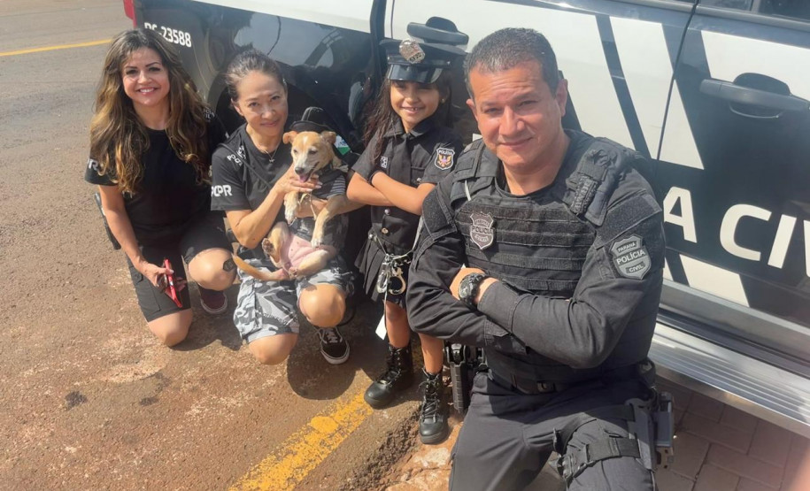 PCPR participa de aniversário de menina em Londrina