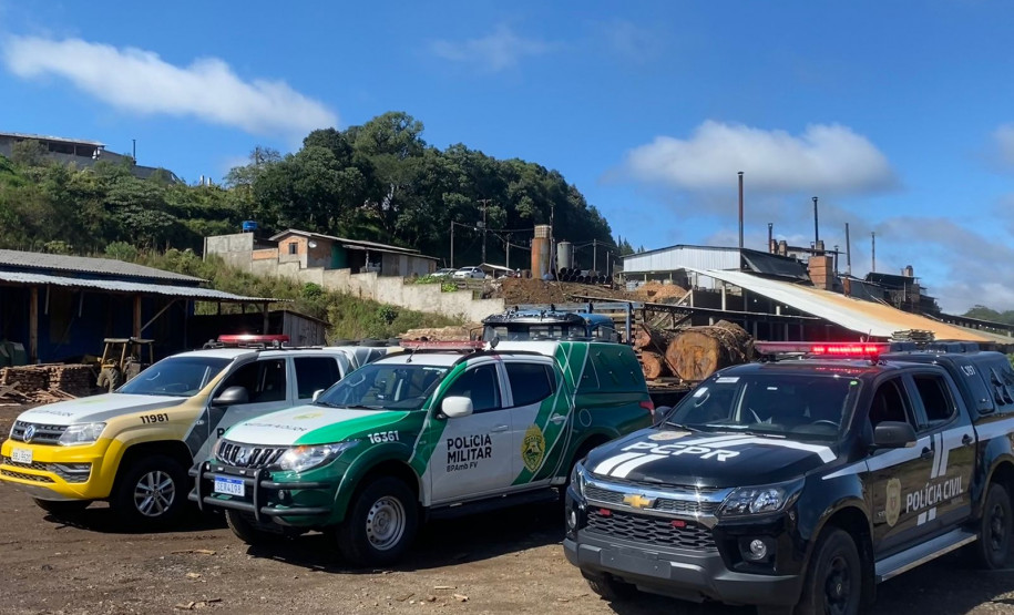 PCPR, PMPR e Receita Estadual deflagram operação em madeireiras em Inácio Martins