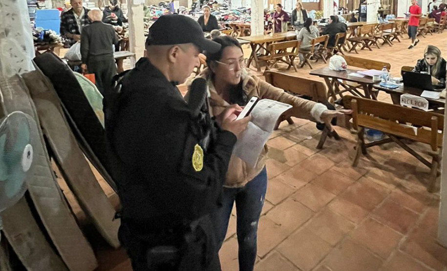 Com 104 agentes e muita tecnologia, forças de segurança do PR seguem apoiando o RS