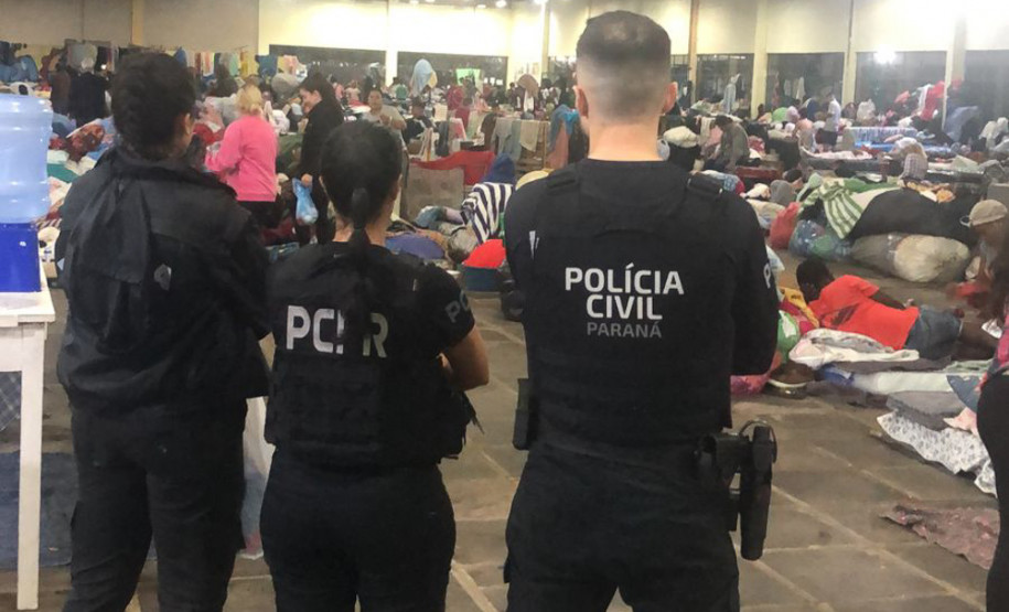 Com 104 agentes e muita tecnologia, forças de segurança do PR seguem apoiando o RS