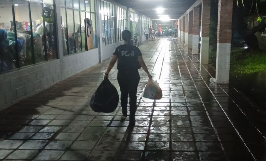 Com 104 agentes e muita tecnologia, forças de segurança do PR seguem apoiando o RS