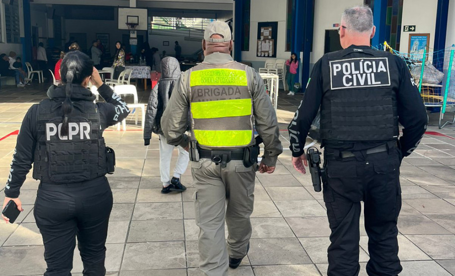 Com 104 agentes e muita tecnologia, forças de segurança do PR seguem apoiando o RS