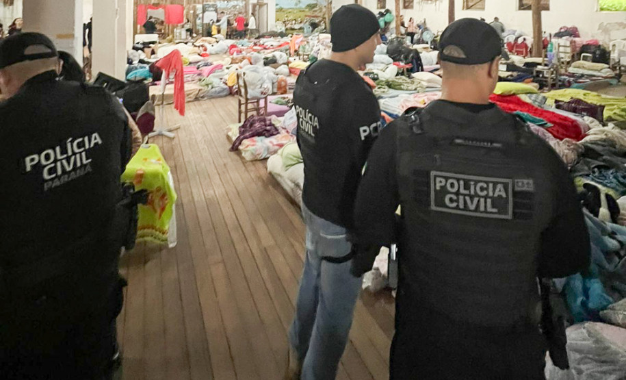 Com 104 agentes e muita tecnologia, forças de segurança do PR seguem apoiando o RS