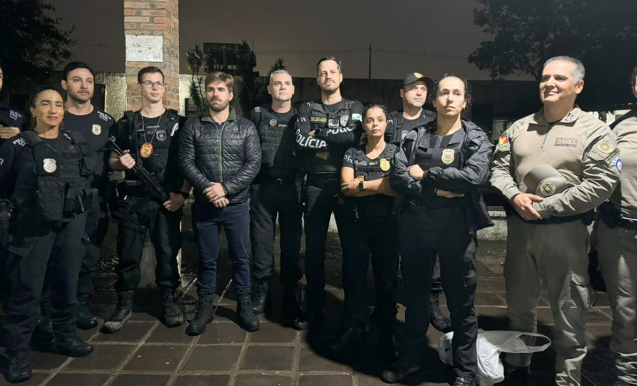 Com 104 agentes e muita tecnologia, forças de segurança do PR seguem apoiando o RS