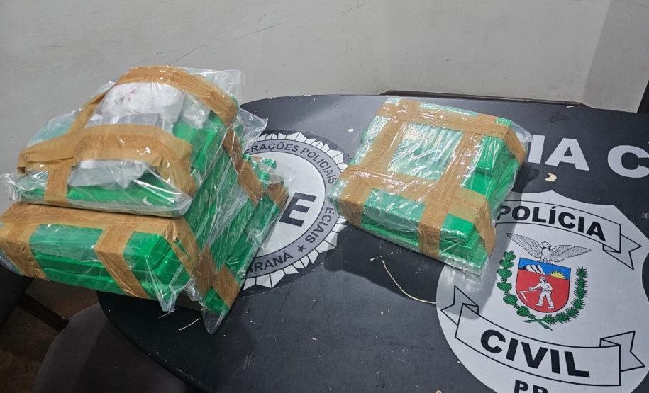 PCPR prende dois homens por tráfico de drogas e apreende 50 quilos de maconha em Curitiba