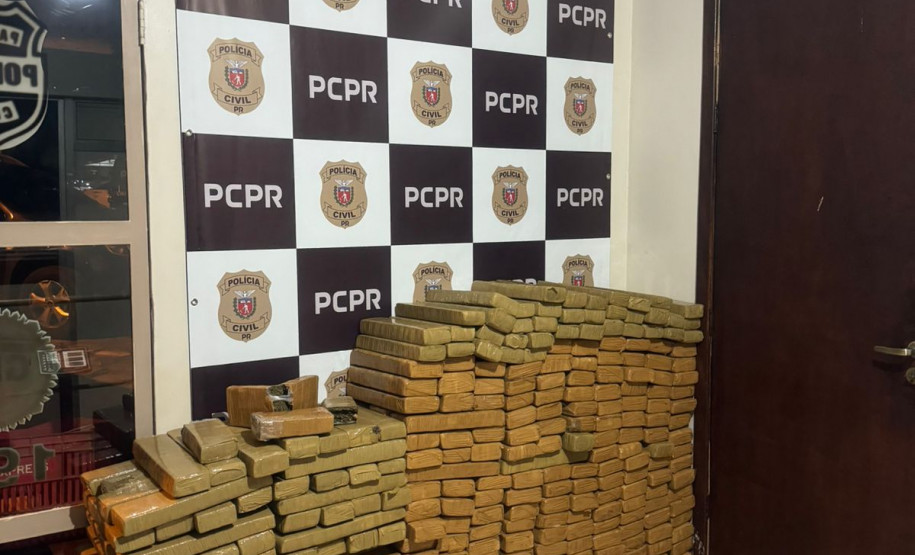 PCPR apreende 398 quilos de maconha em Foz do Iguaçu
