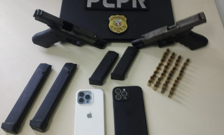 PCPR e PCSC prendem duas pessoas suspeitas de duplo homicídio ocorrido em Ponta Grossa