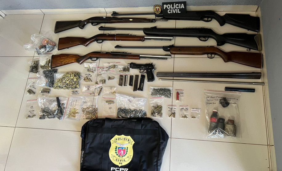 PCPR prende homem em flagrante por posse ilegal de arma de fogo e outros crimes em Terra Rica