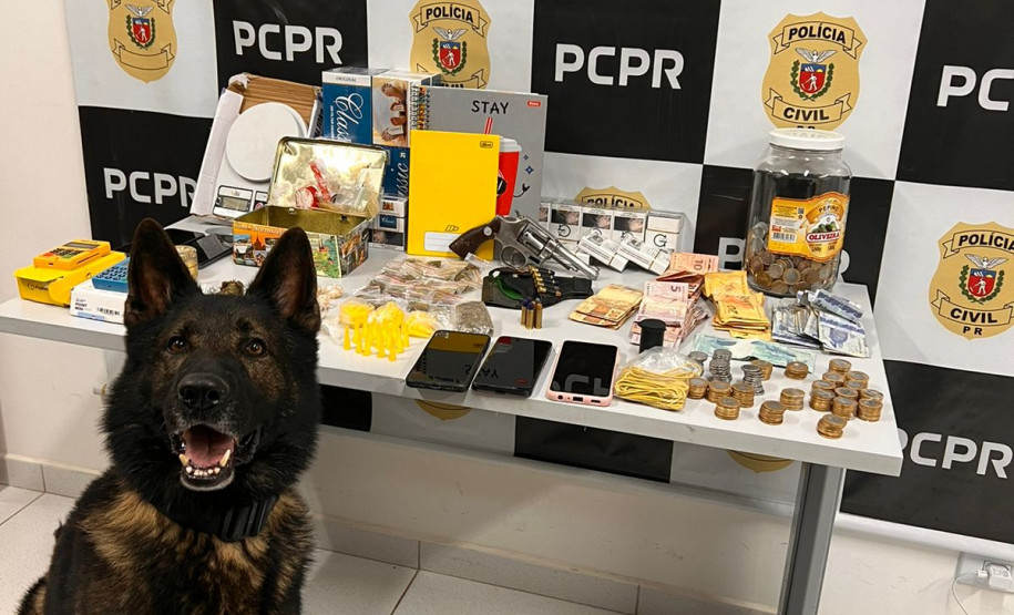 PCPR prende casal por tráfico, contrabando e posse de arma de fogo em Almirante Tamandaré 