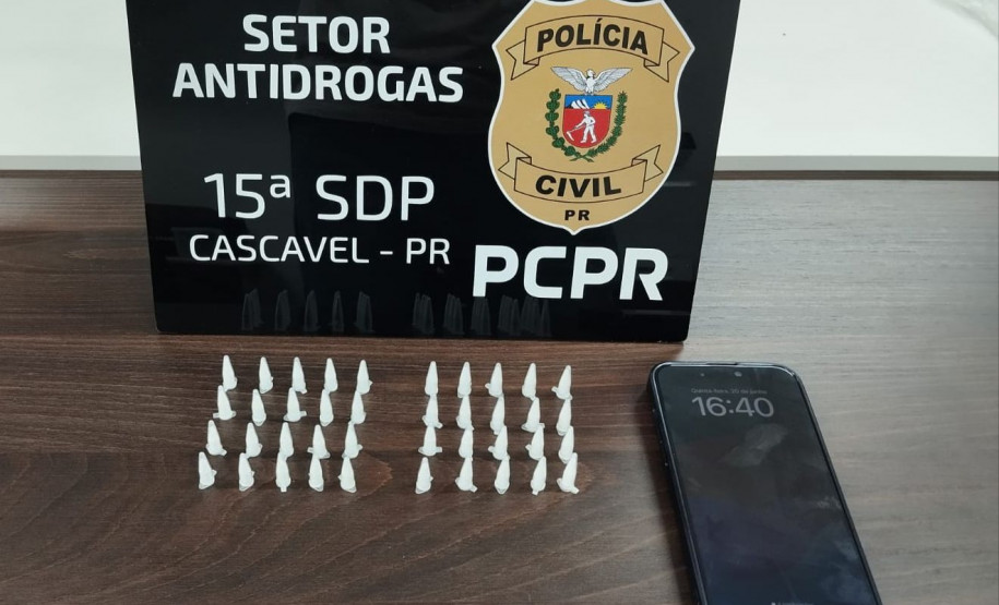 PCPR prende homem em flagrante por tráfico de drogas em Cascavel