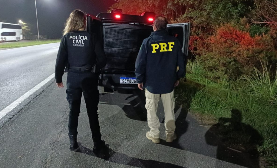 PCPR e PRF prende suspeito de estupro ocorrido em Curitiba